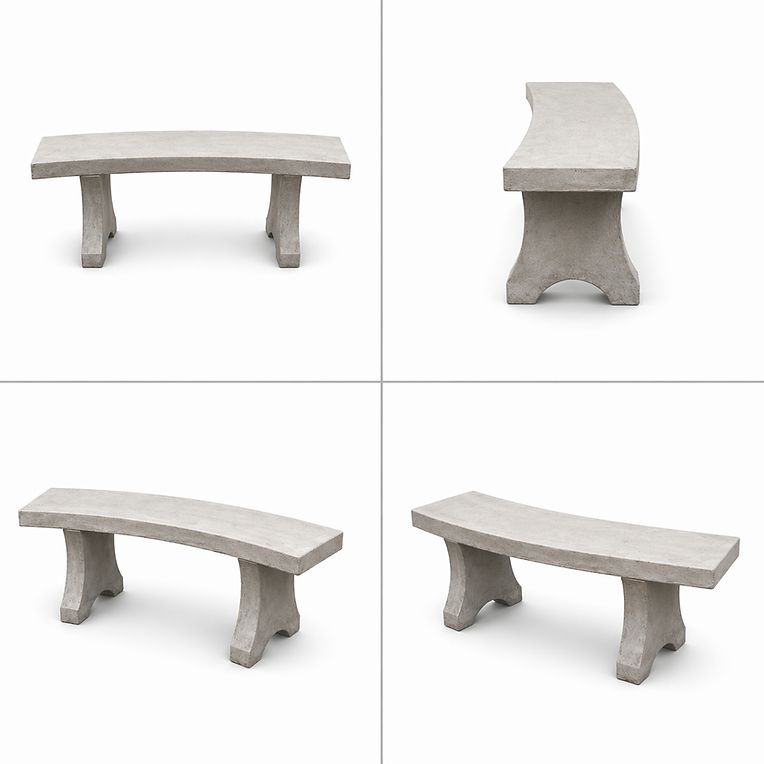 Miniatura: Banco simple curvo
