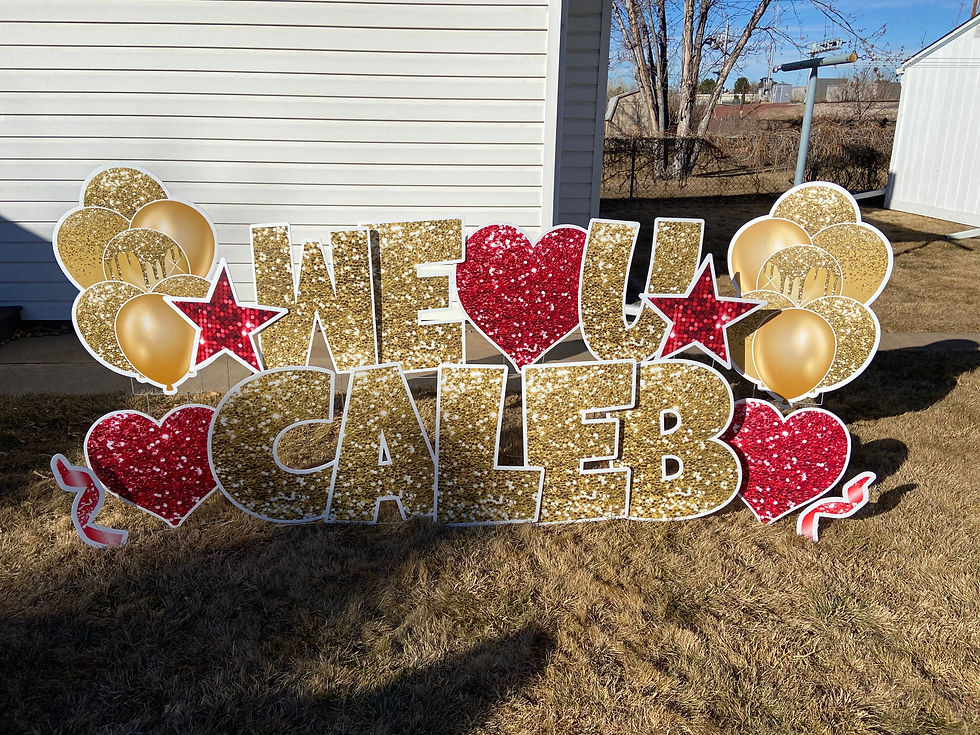 Thumbnail: Valentine's Yard Card Display