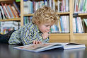 Blonde Boy Reading