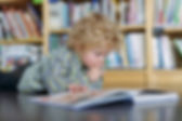Blonde Boy Reading