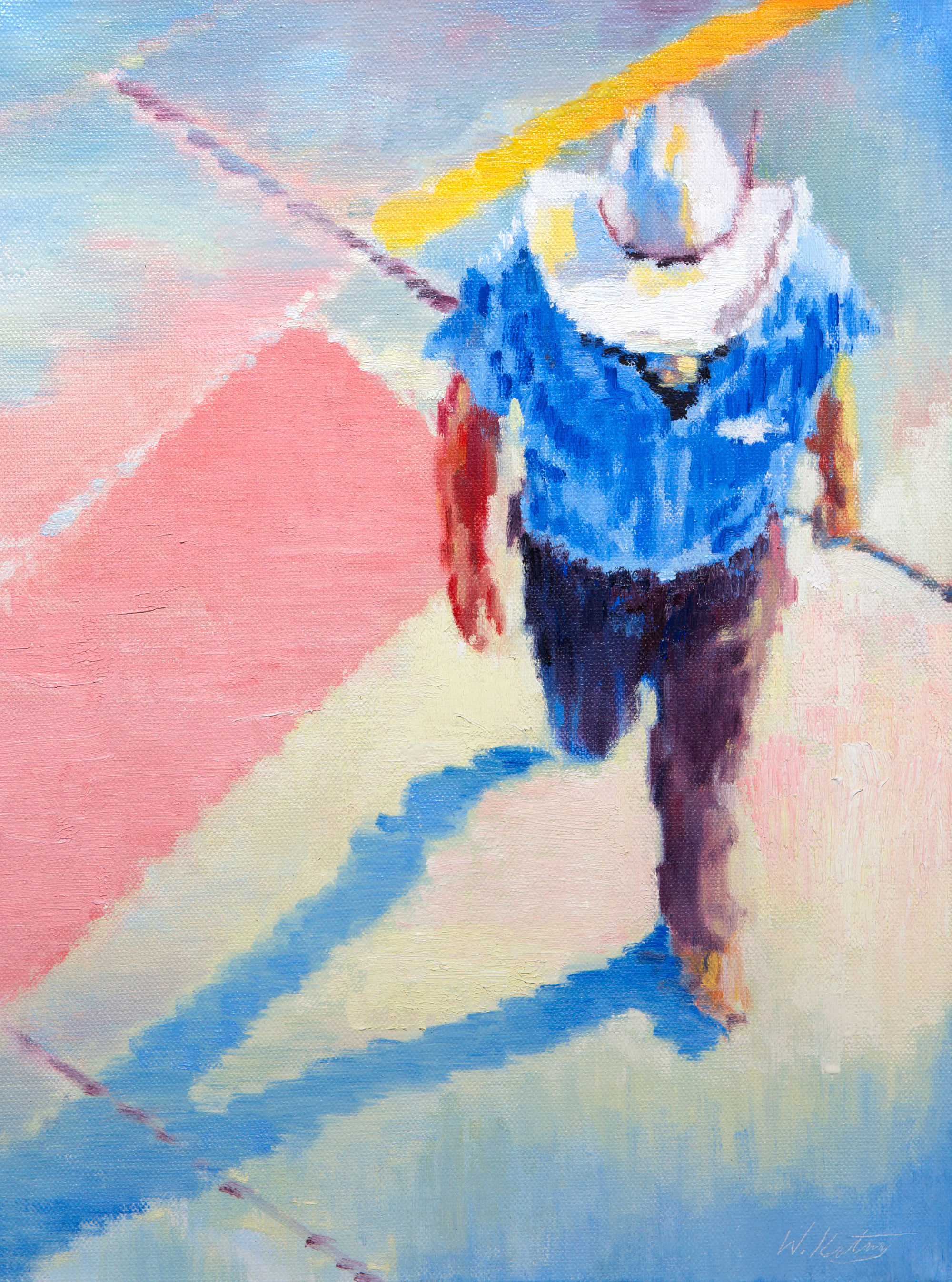 Cowboy in the Crosswalk II