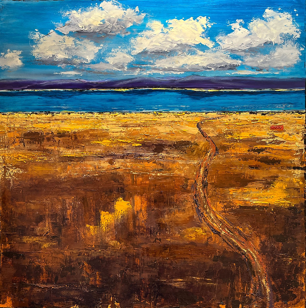 I Shall Be Released 48 x 48" Oil on Canvas by Gary Oakley