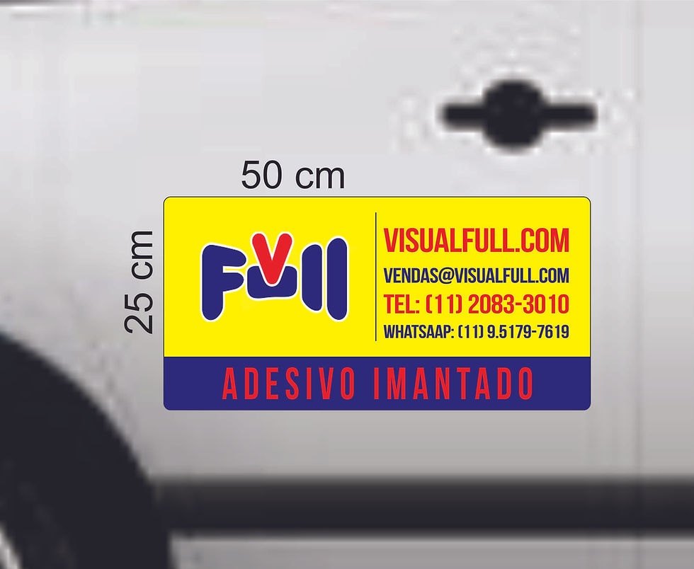 Visual Full - Adesivo Imantado para Carros em São Paulo