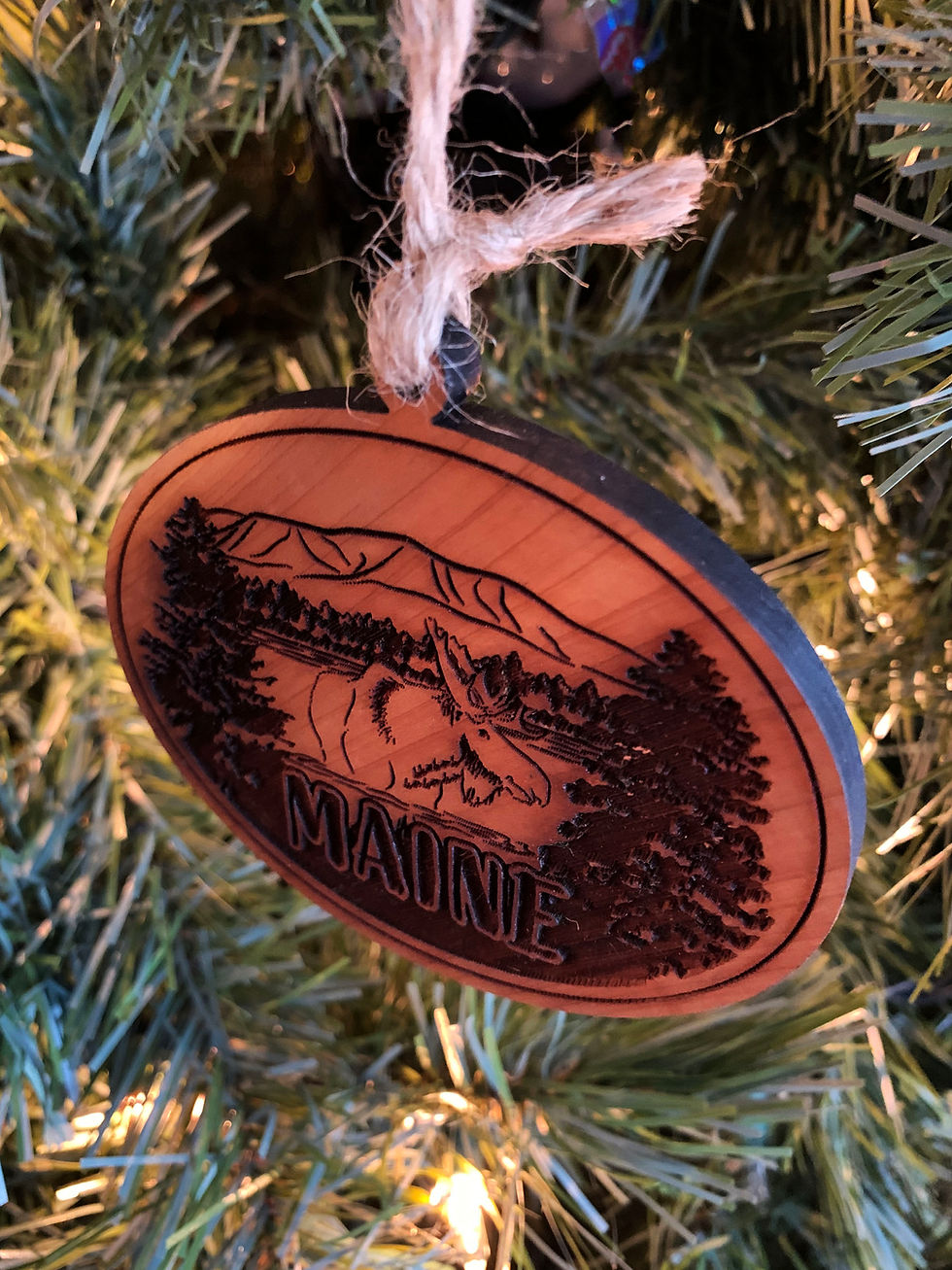 Thumbnail: Maine Themed Cedar Ornaments
