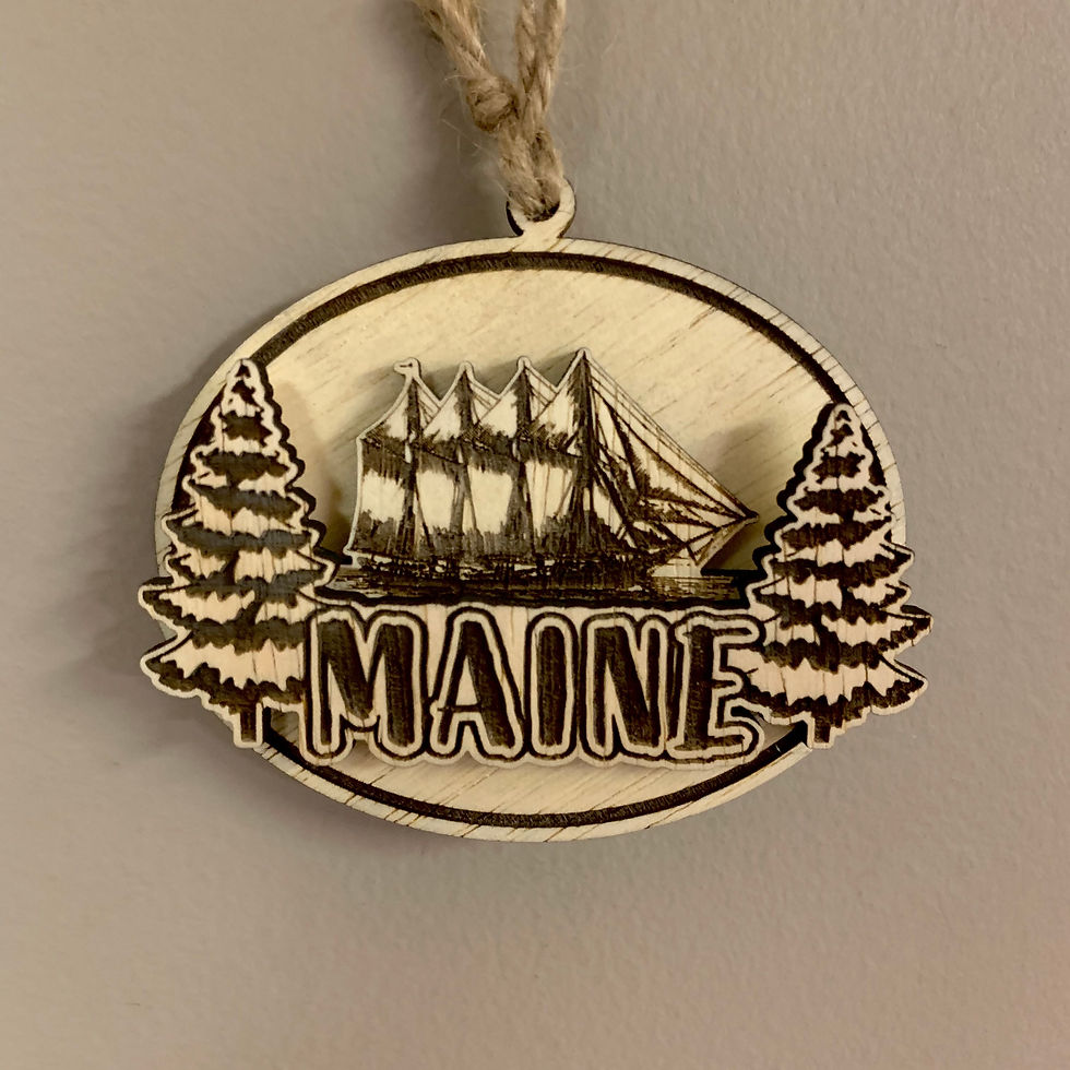 Thumbnail: Scenic Maine 3D Ornaments