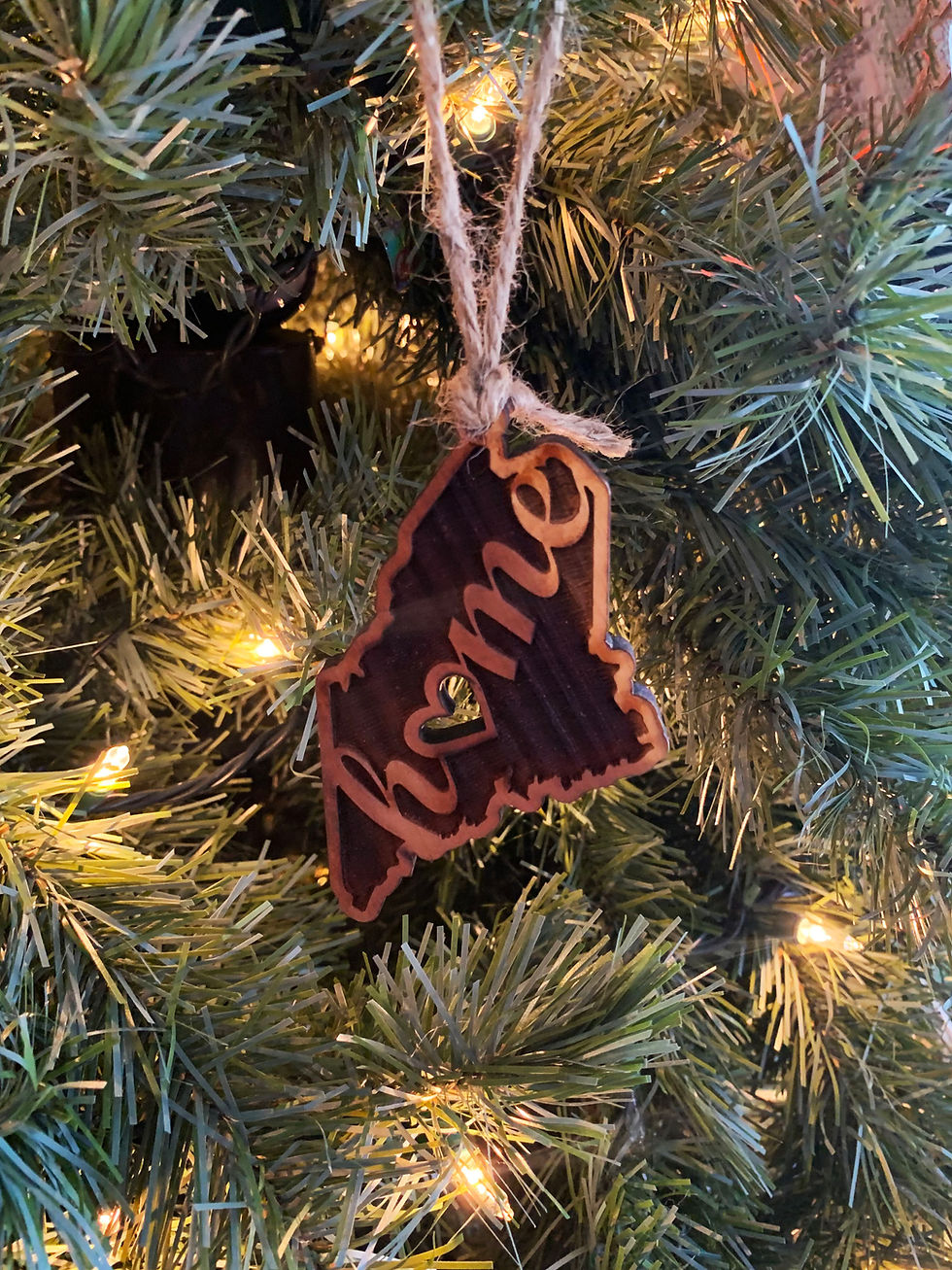 Thumbnail: Maine Themed Cedar Ornaments