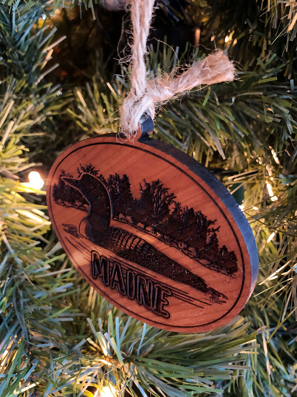 Thumbnail: Maine Themed Cedar Ornaments