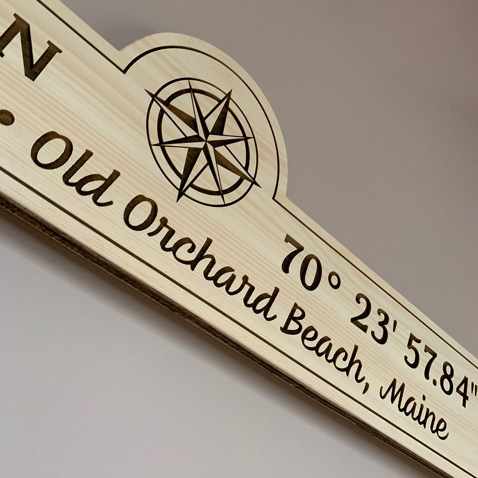 Thumbnail: Coordinates Wall Decor - Longitude/Latitude GPS