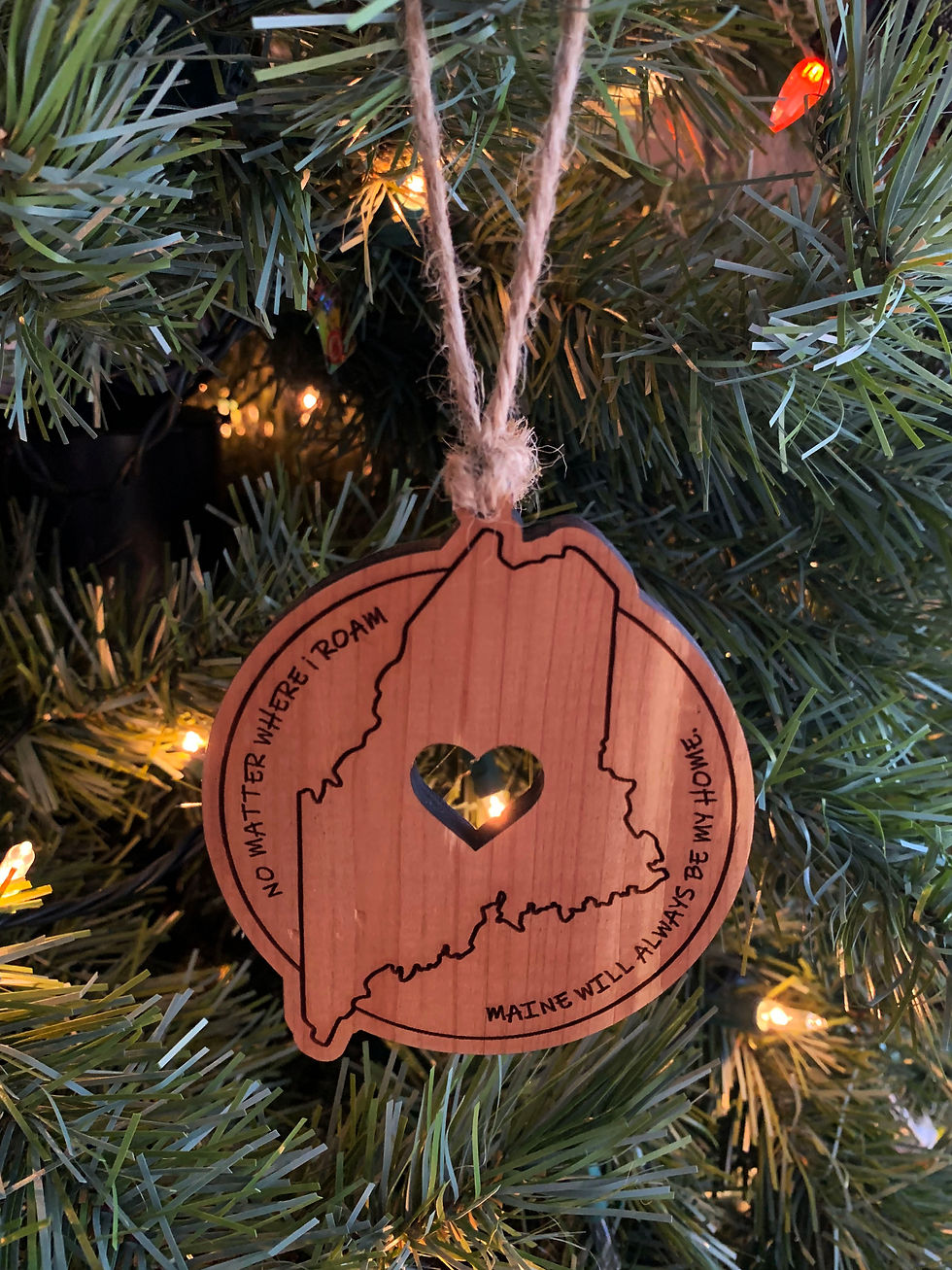 Thumbnail: Maine Themed Cedar Ornaments