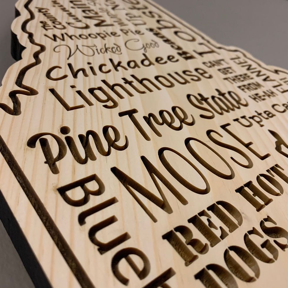 Thumbnail: Maine "Word Cloud" Plaque