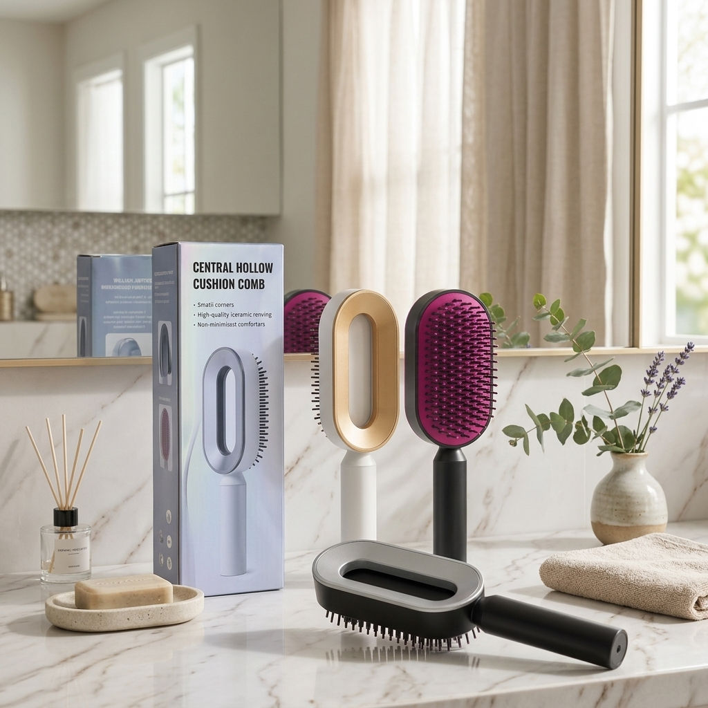 PopClean™ — Self-Cleaning Hair Brush