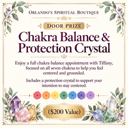 Orlando's Spiritual Boutique_Chakra balance Door Prize