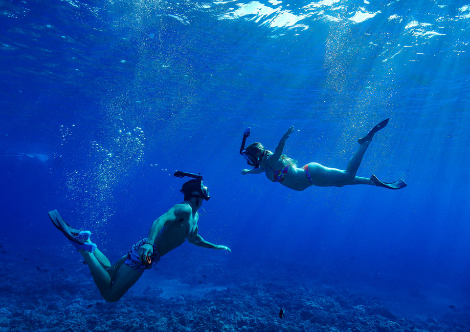 Maternity photography underwater Molokini water ocean sea love portrait photoshoot