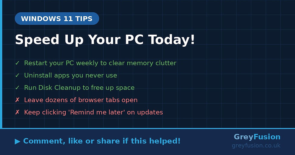 3 Quick Wins to Speed Up Your Windows 11 PC 🚀