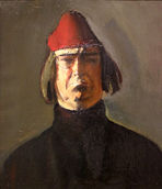 Corneliu Baba, Self-Portrait with Red Fez.jpeg
