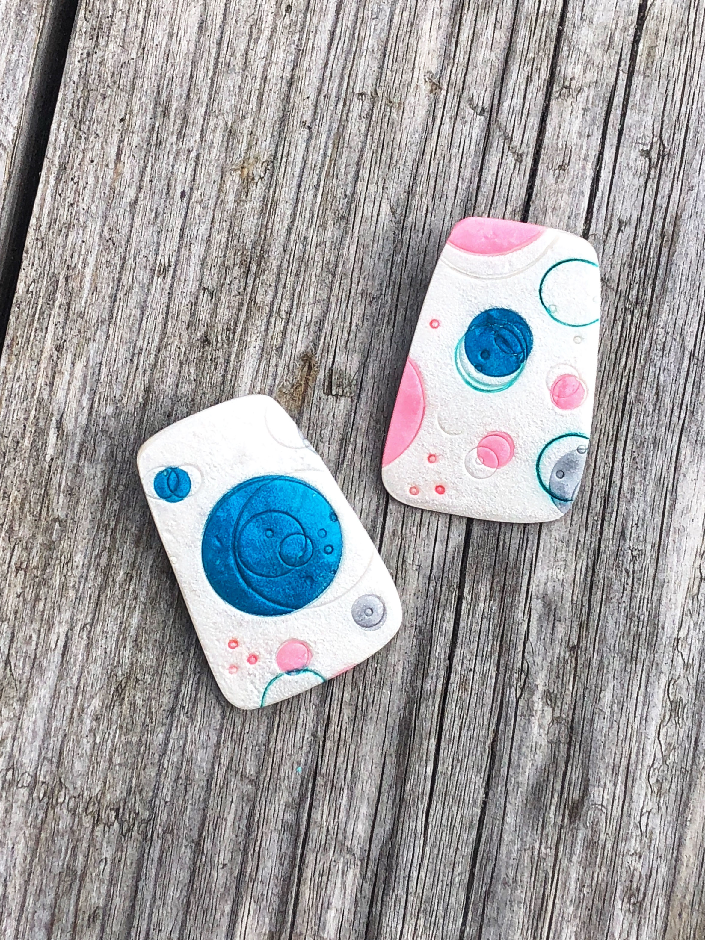 Babble Slabs | Statement pearly studs