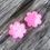 Thumbnail: Cool Colour Blocks | Pink petal studs