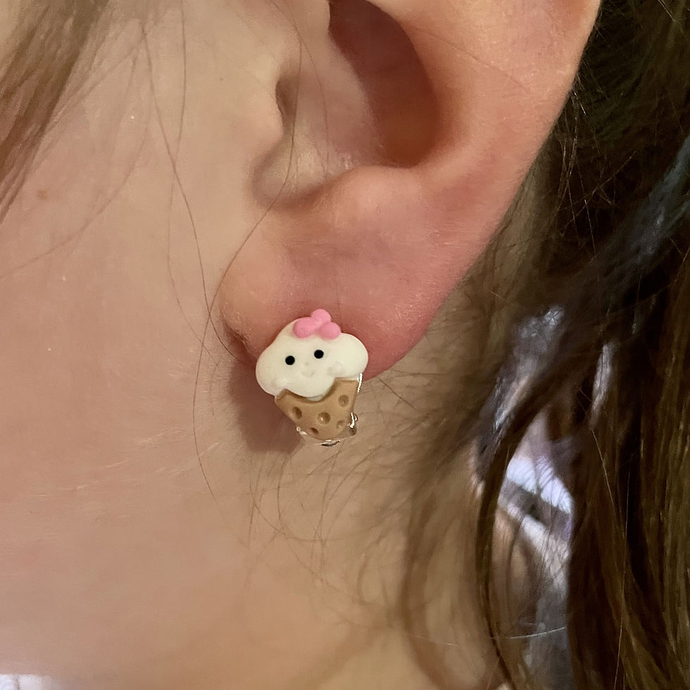 Thumbnail: Ice Cream Clip-On Earrings