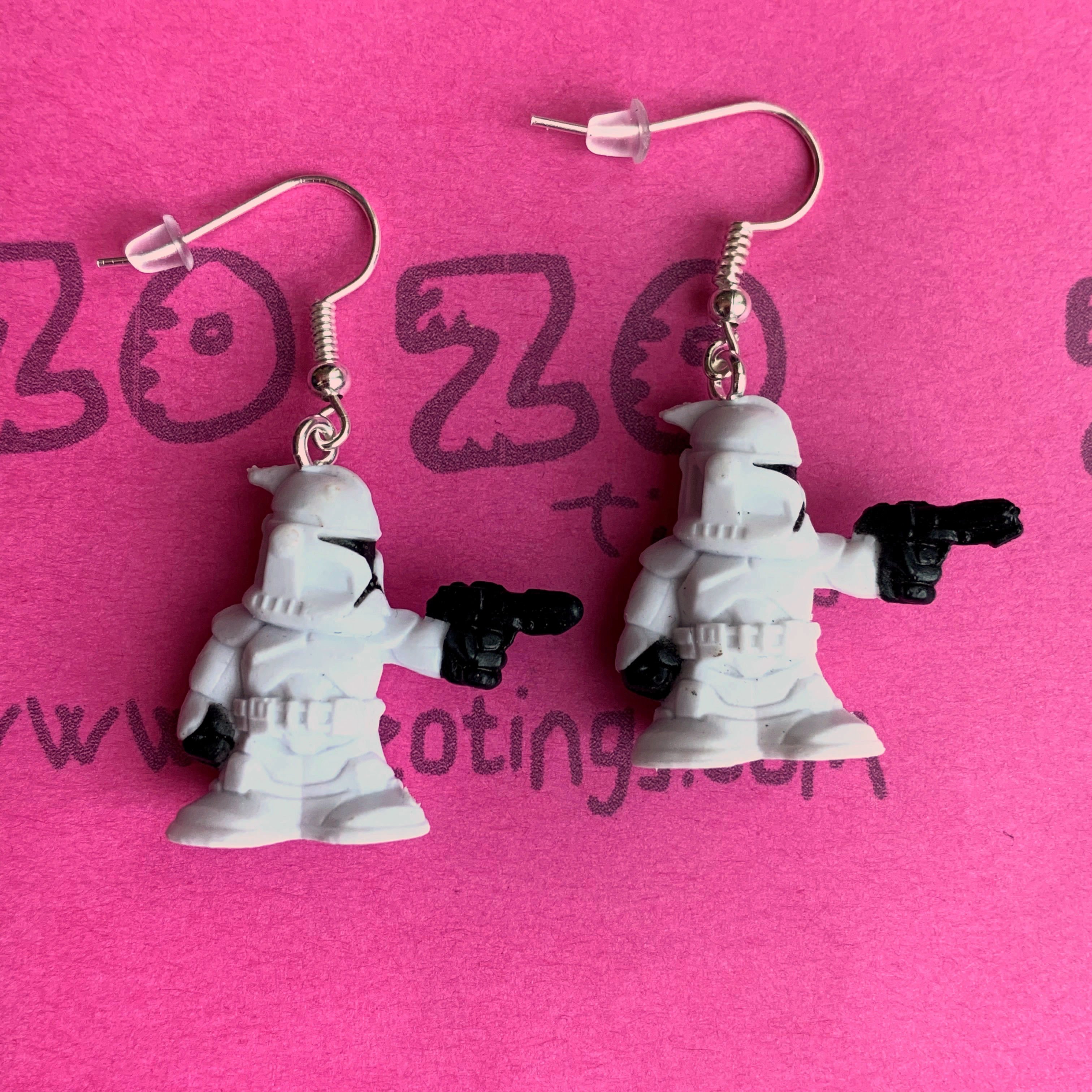 Star Wars Clone Trooper Fighter Pod Earrings