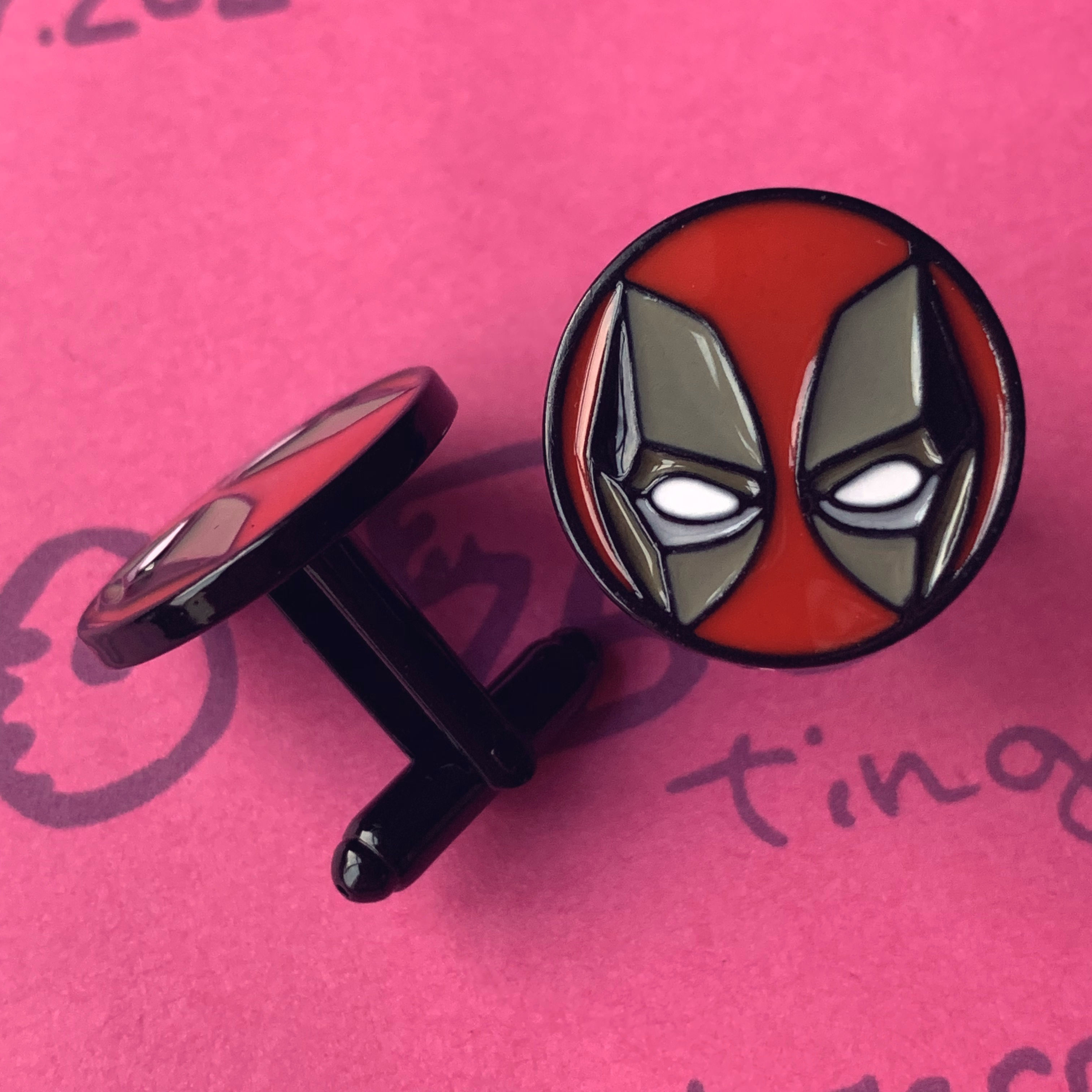 Deadpool Metal Cufflinks