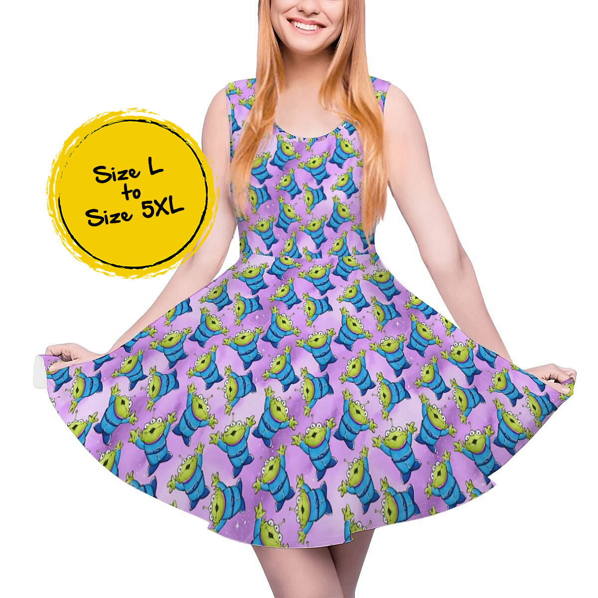 The Claw Sleeveless Skater Dress