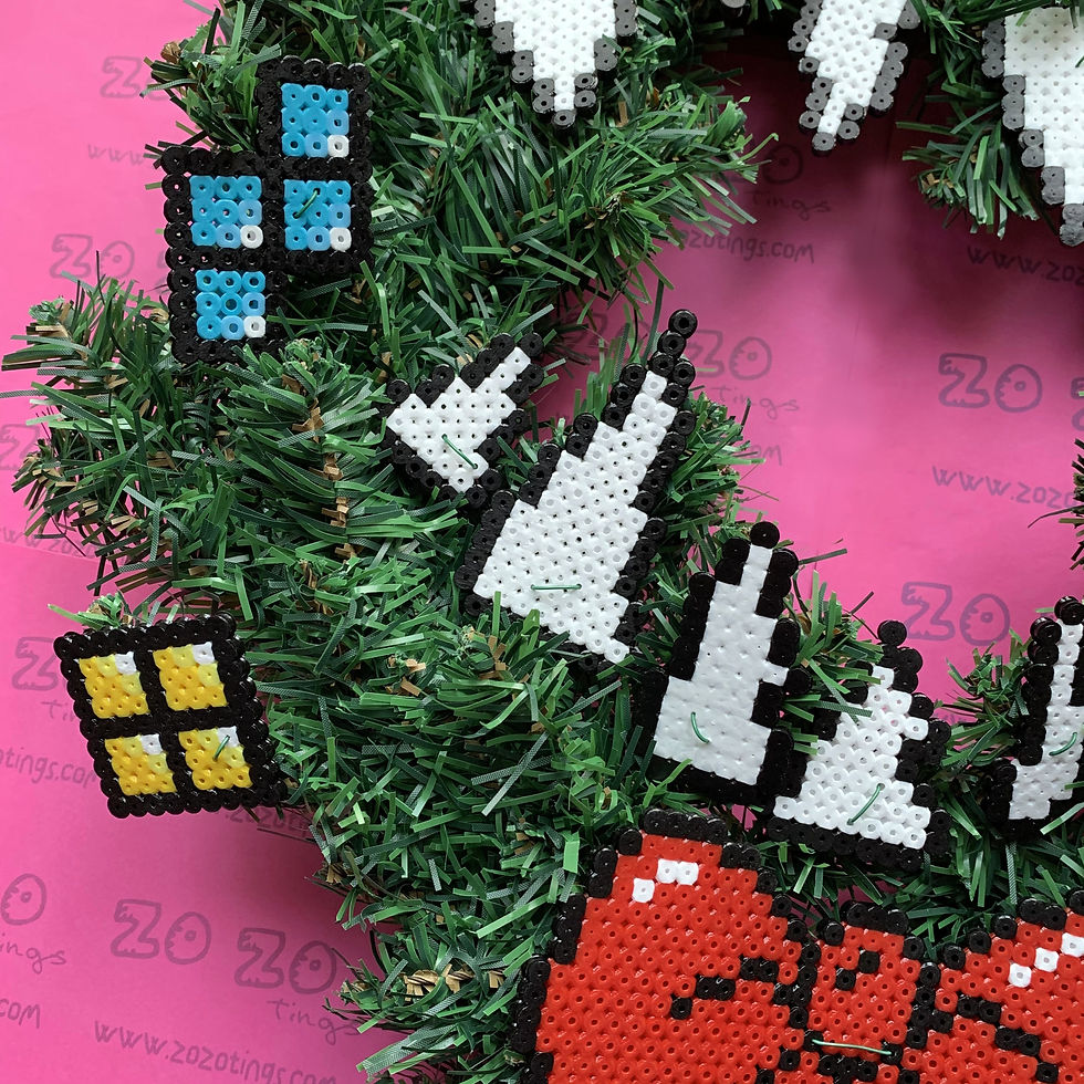 Thumbnail: Nightmare Before Christmas 'Tetris' Christmas Wreath