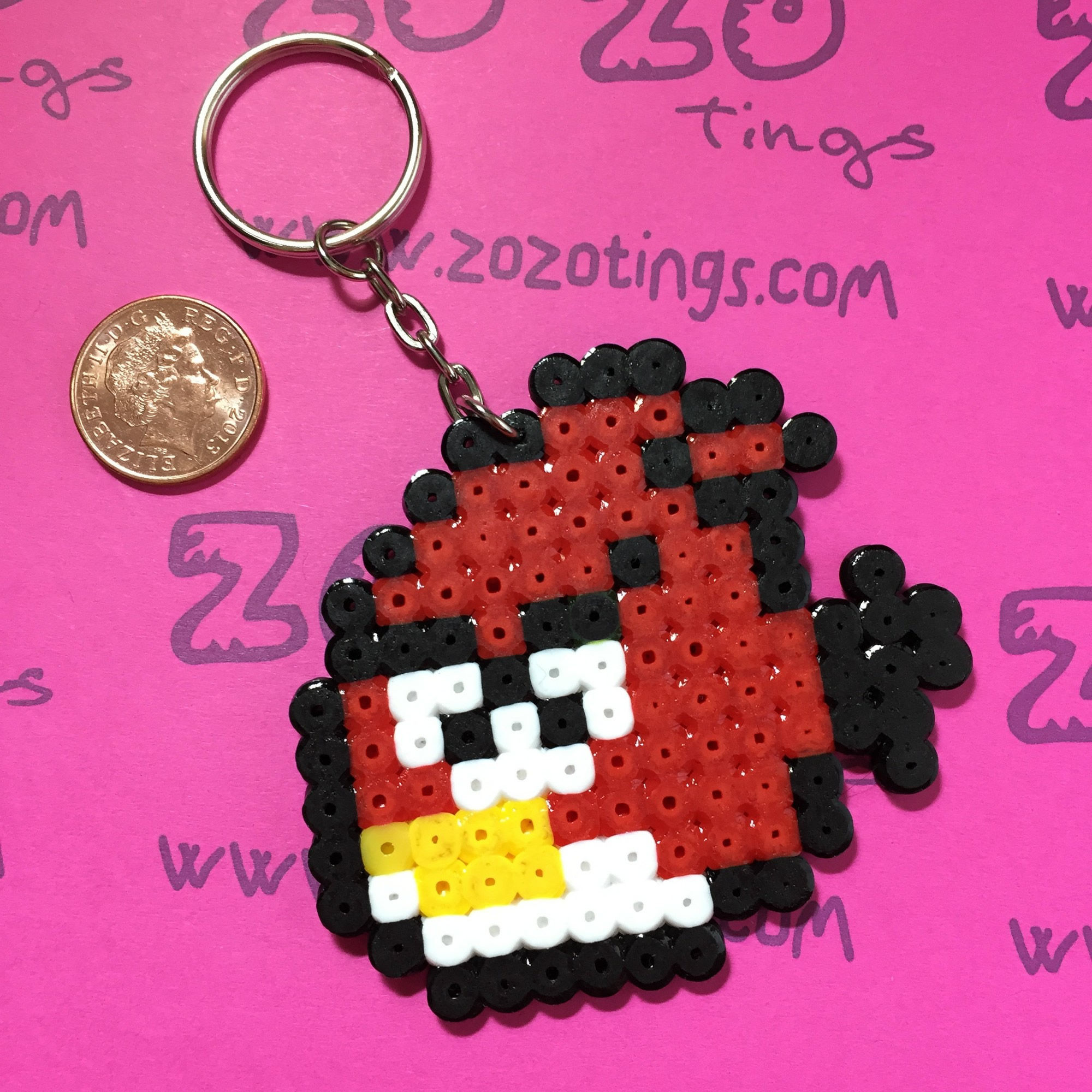 Angry Birds Pixel Keyring