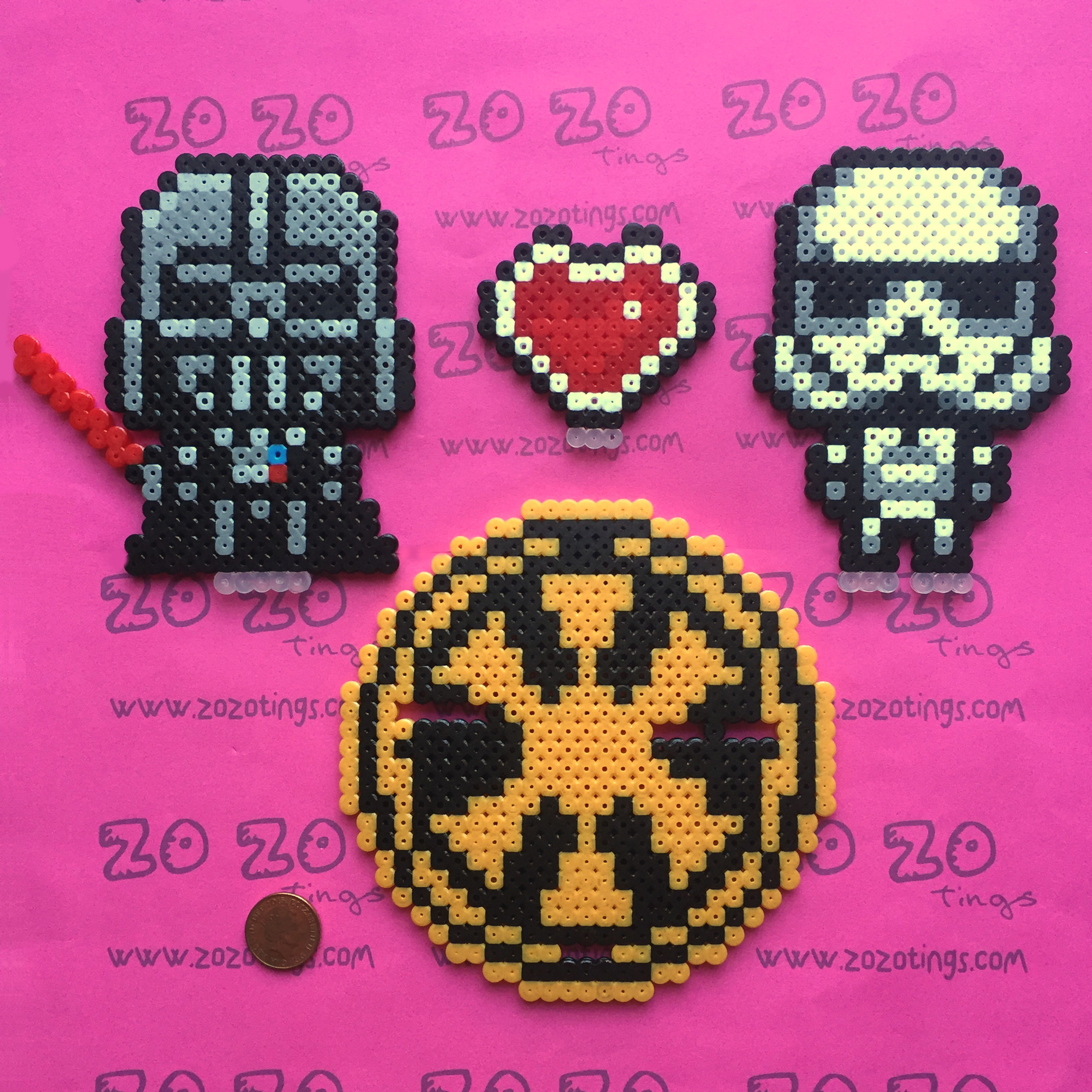 Star Wars 8-Bit Pixel Wedding Cake Topper