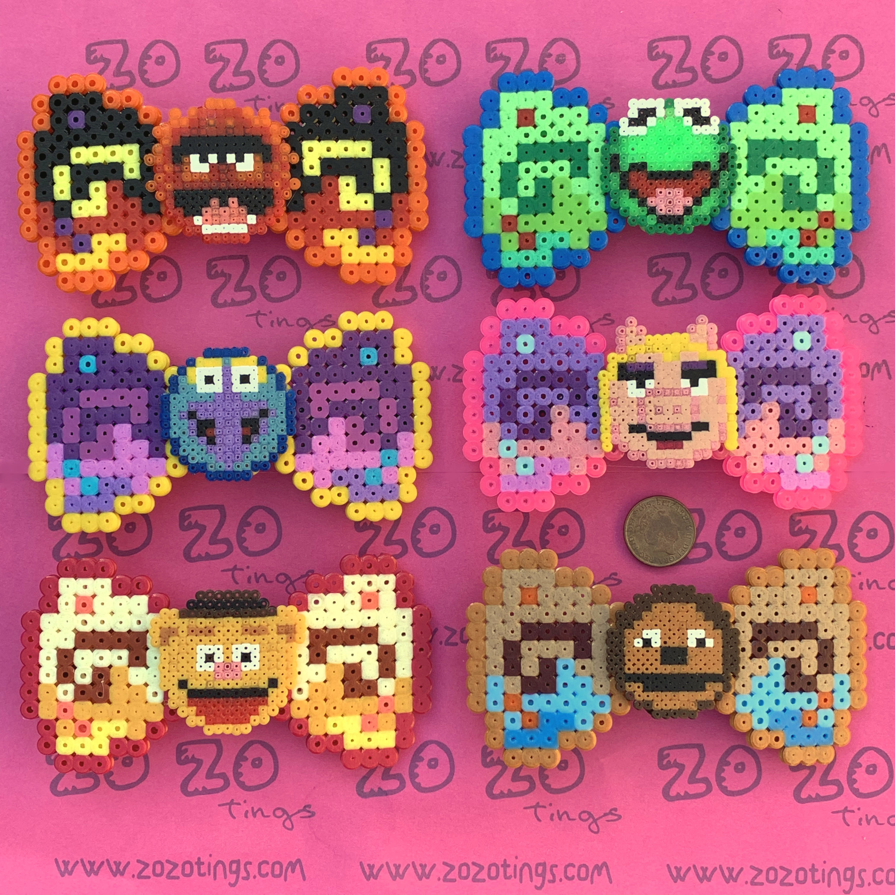 The Muppets Pixel Hair Bows