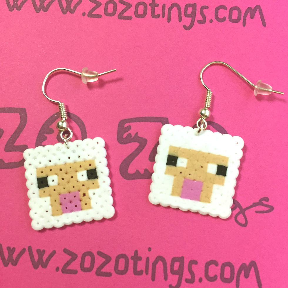 Thumbnail: Minecraft Pixel Earrings