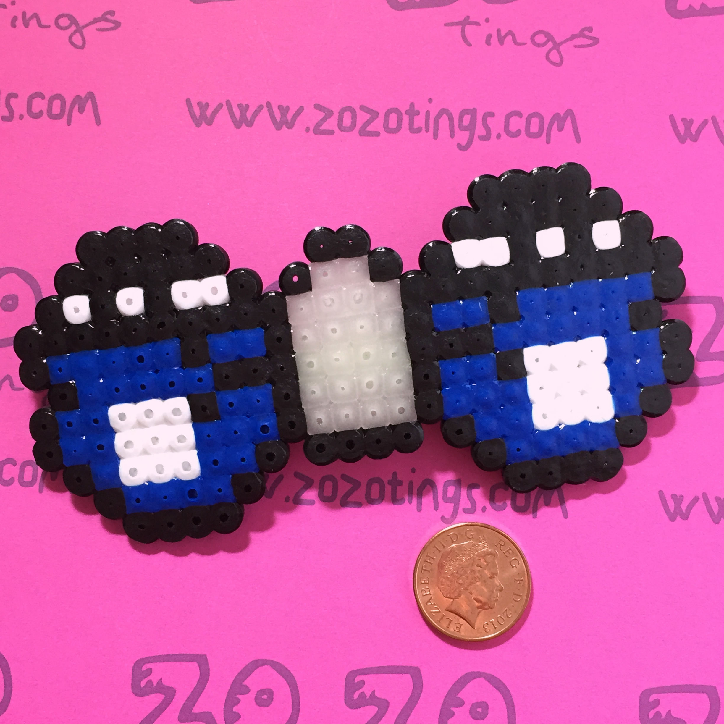 Doctor Who Tardis Pixel Hair Bow