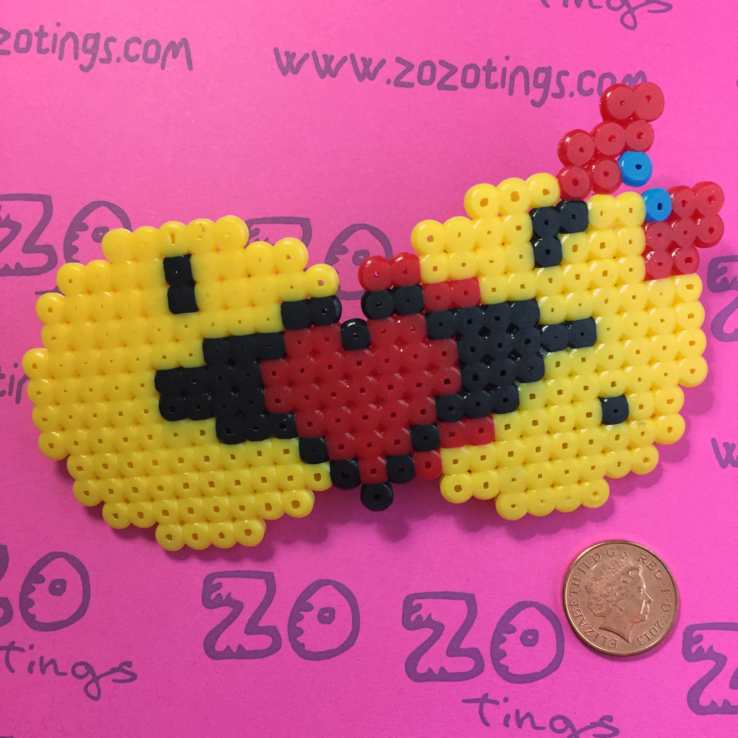Mr & Ms. Pac-Man Pixel Hair Bow