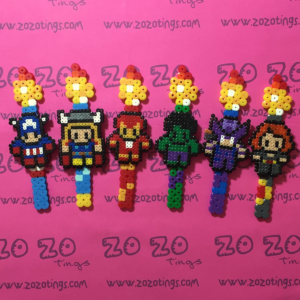 Thumbnail: The Avengers Pixel Birthday Candles