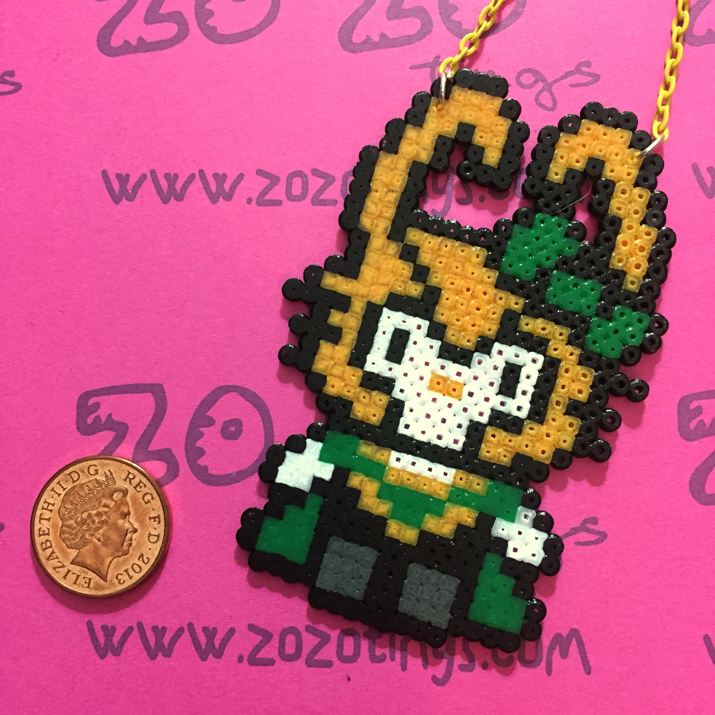 Loki Kitty Pixel Necklace