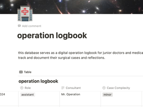 Operation Logbook