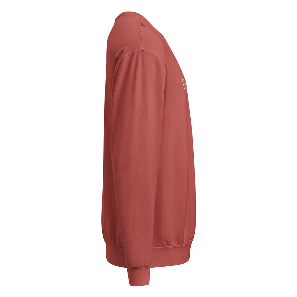 Thumbnail: Unisex garment-dyed fleece crewneck sweatshirt