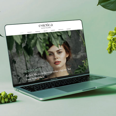 Branding / Webdesign für Startup Estetica Alice Zermatt