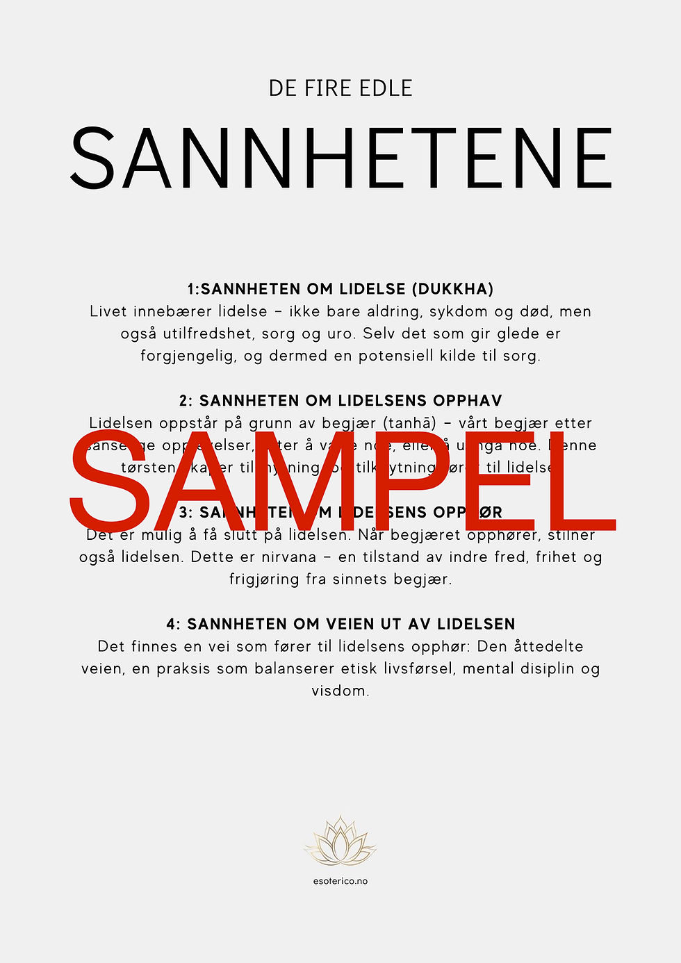 Thumbnail: POSTER - VEIEN TIL NIRVANA