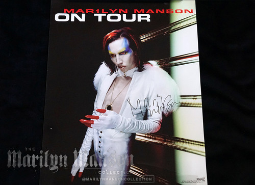 MARILYN MANSON mechanical animals ポスター Marilyn Manson Signed Mechanical Animals On Tour Omega
