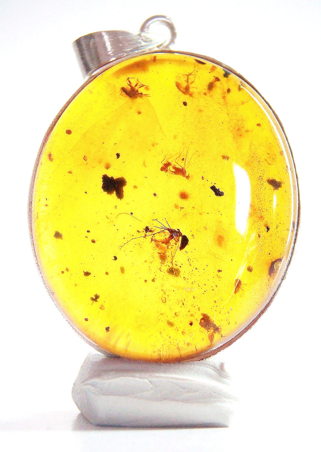 Amber Jewelry • .925 pendant with mosquito swarm #7