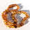 Thumbnail: Authentic 11 inch baltic amber painkilling teething necklace with a screw clasp