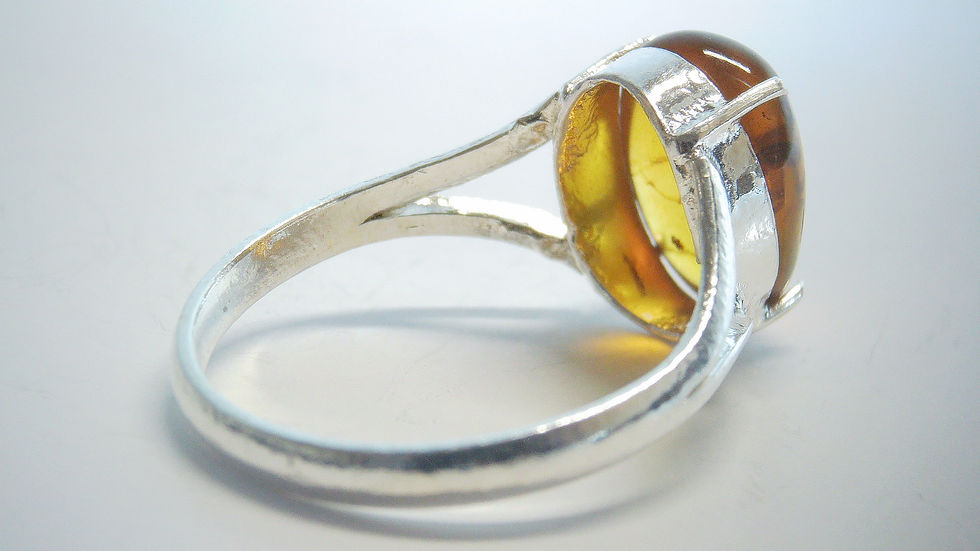 Thumbnail: Amber Jewelry • Size 11 Female • .925 ring • #32