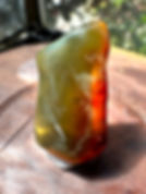 Unique Half Green and Red Mexican Amber