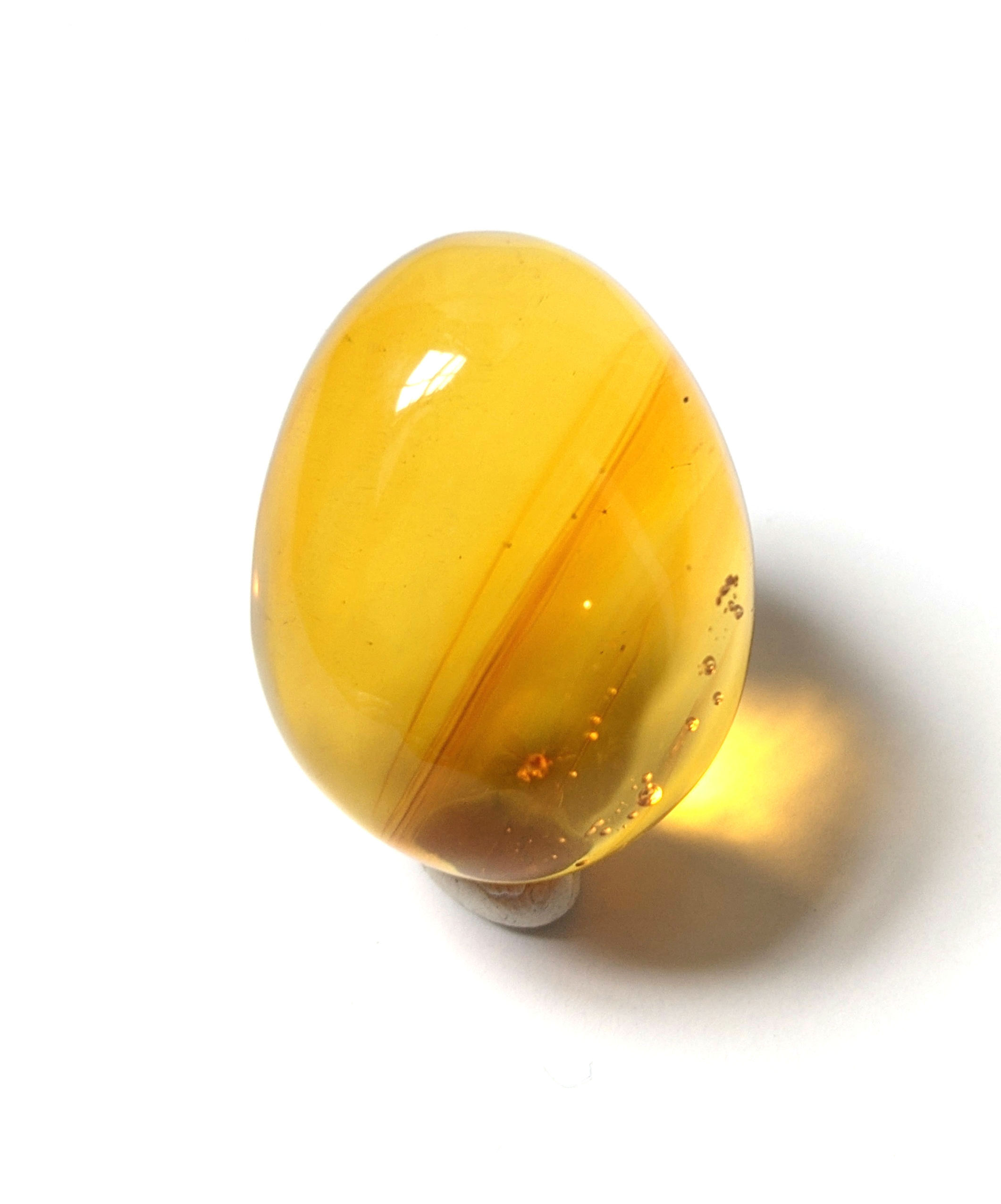 Amber With Insect #108 • Small Spider In Cabochon 