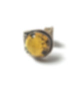 Adjustable Amber Ring 925 Sterling Silver size 6