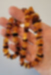 Baltic amber chip necklace