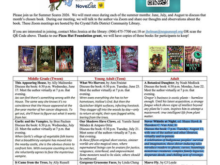 Negaunee Public Libray August 11th โ Author/Educator Theodore C. Van Alst Jr and Mackinac bands council member will be reading and talking about Never Whistle at Night. Chi Mii Gwetch