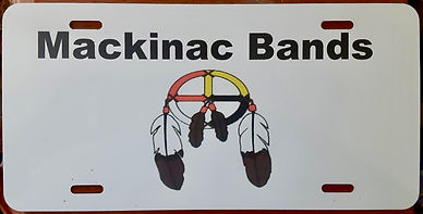 Mackinac Bands Tribal License Plate
