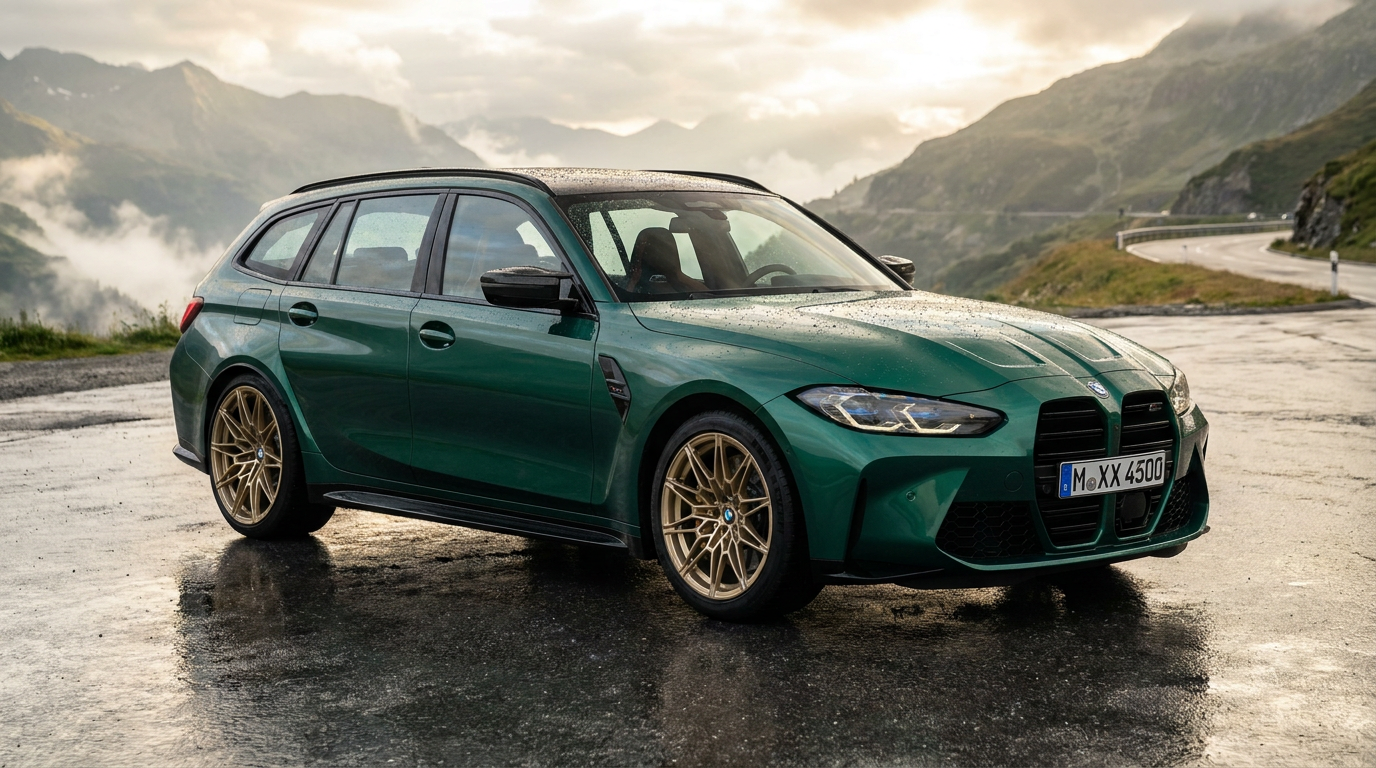 BMW M3 Competition Touring (G81) in Isle of Man Green