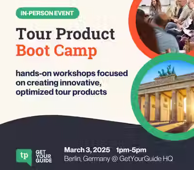 Tour Product Event: Lessons from Tourpreneur at GetYourGuide HQ